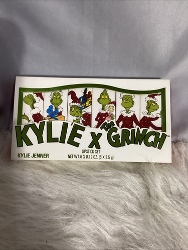 Neu in Verpackung Kylie Jenner × The Grinch komplettes Lippenstift-Set 6 Weihnachten Urlaub (12) - Bild 8 von 8