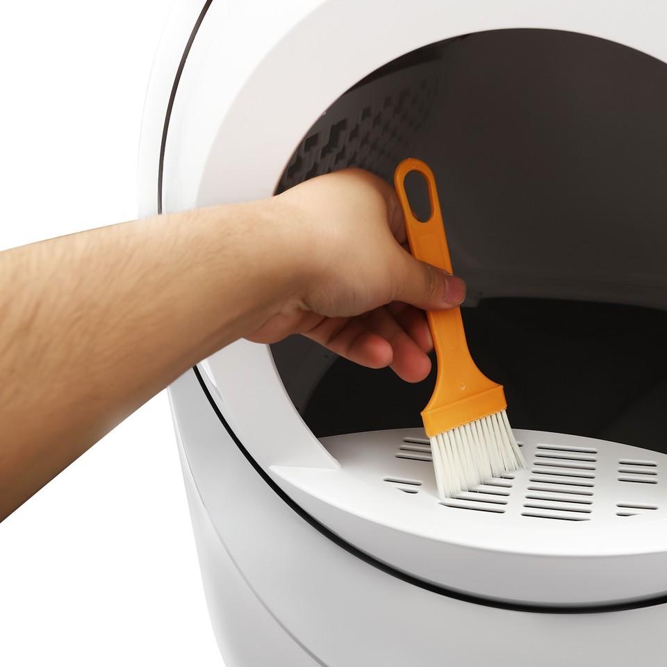 White Smart Cat Litter Box APP Automatic SelfCleaning Litter BOX Snap