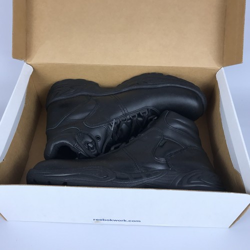 REEBOK Postal Express Hiker Work Boot Soft Toe - Mens Size 12 - Black Leather - Picture 12 of 14