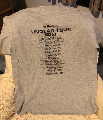 KIM HARRISON Tour Shirt + A Perfect Blood #10+ The Undead Pool #12 SGNED/1st ED - Picture 12 of 12