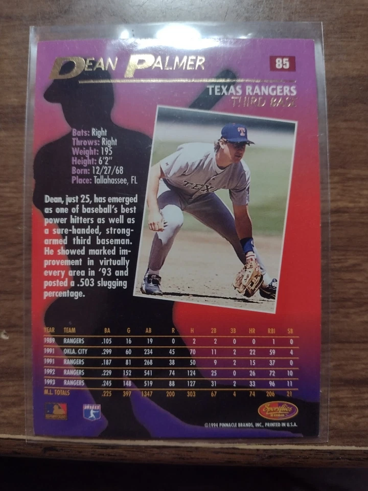 John Kruk, Dean Palmer y Terry Mulholland Sportflics #101, 85 y 134 Foto 3 de 4