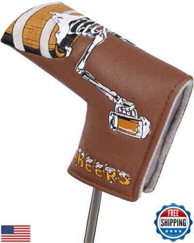 Big Teeth Golf Putter Cover,Mallet Putter Headcover,Mallet Putter Golf Head C