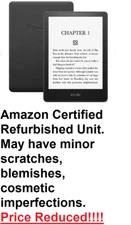Amazon Kindle Paperwhite 2022 11th Gen 8GB WiFi Waterproof Black eBook eReader U