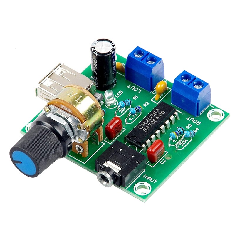 Mouche & Friends Amplifier Board 5W+5W HiFi Two-Channel PM CM2038 5V USB