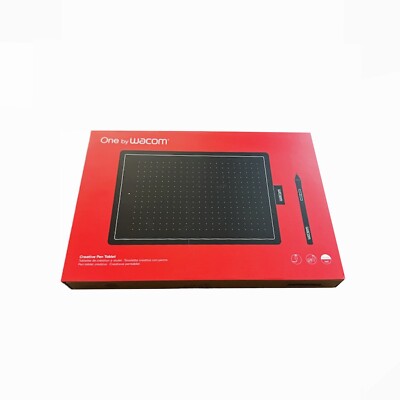 Wacom One Medium Grafiktablett - Schwarz/Rot (CTL-672-S) - NEU & OVP