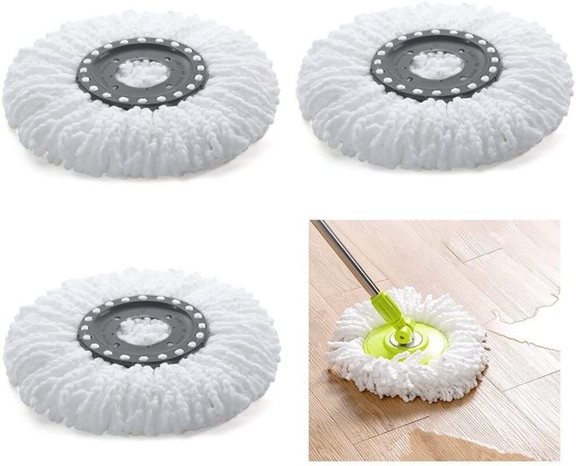 3 Stück Ersatzkopf Disc Mop Wischmop Aufsatz saugfähiger Microfaser Sauberkeit 3 Stück Ersatzkopf Disc Mop Wischmop Aufsatz saugfähiger Microfaser Sauberkeit