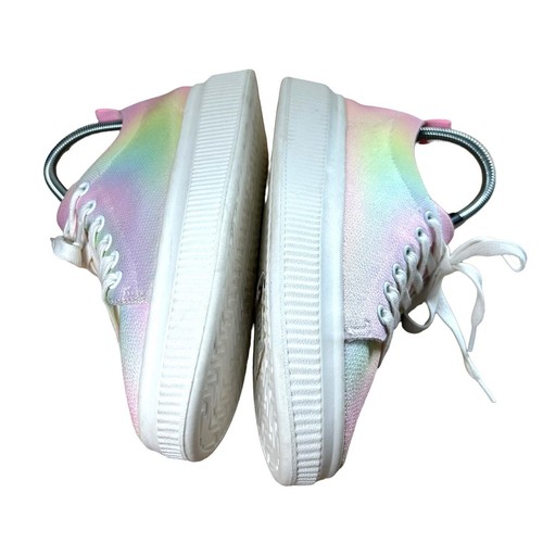 BP Sonny Fabric Rainbow Tie Dye Low Top Lace Up Sneakers New No Box Size 7 - Picture 5 of 9