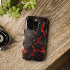 Lava Themed Cool Phone Case for iPhone 16 15 14 13 12 11 X SE 8 7 iPhone Case