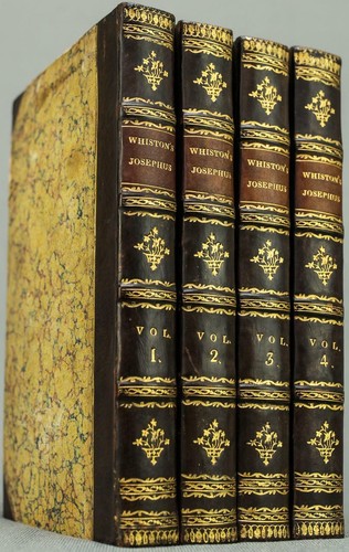 1826 Works of Flavius Josephus Jewish Wars Jesus Christ Lg. Map Fine Leather - Picture 2 of 12