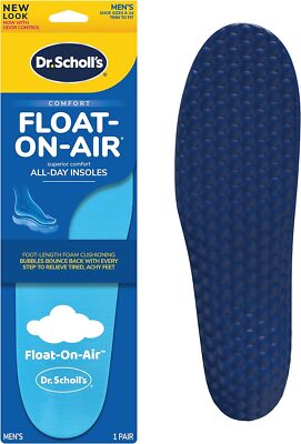 Float-On-Air Comfort Insoles, Men, 1 Pair, Full Length