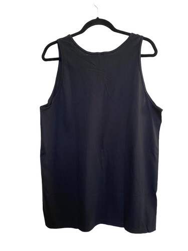 Back To Back World War Champs Black Tank Top Size Large Wife Beater NEW - Picture 2 of 2