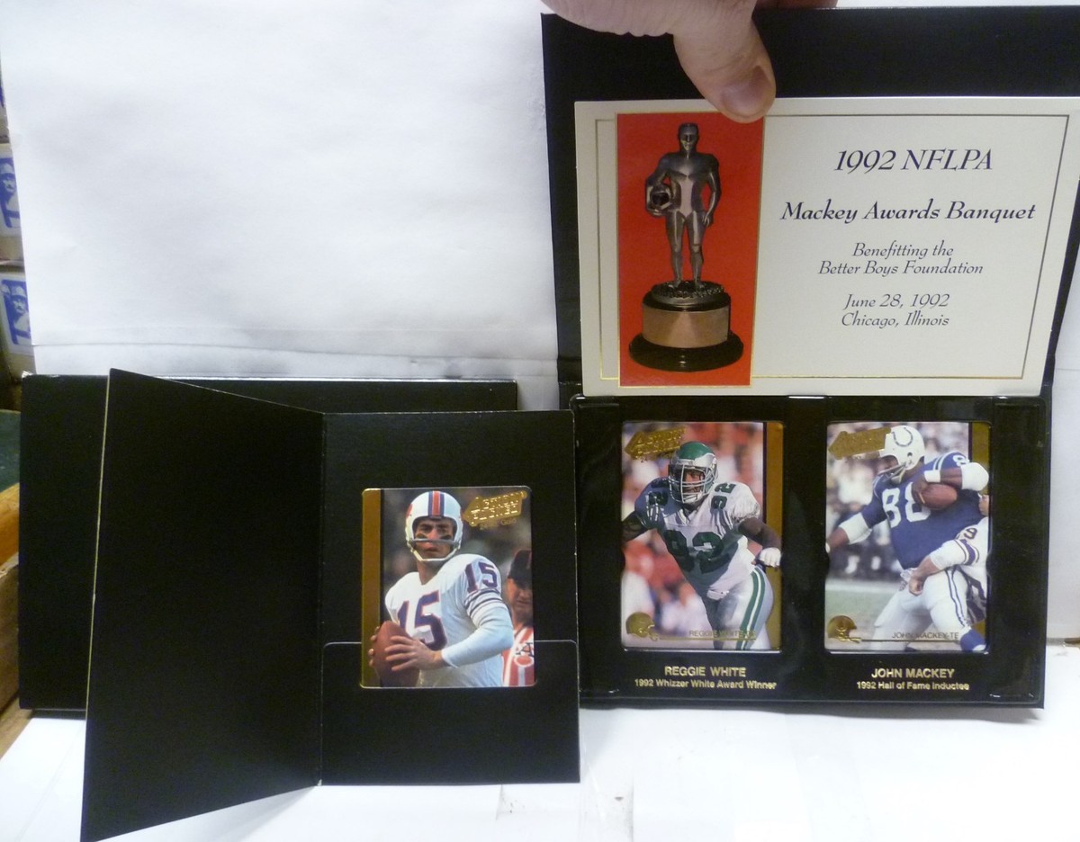 1992 ACTION PACKED MACKEY AWARDS BANQUET 3 CARD 24KT GOLD Football