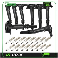 8 Pack Ignition Coil and Spark Plug For 2018-2022 Ford F-250 Super Duty 6.2L