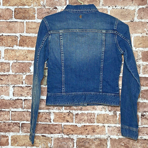 NWT ROCAWEAR Women's Denim Long Sleeve Jacket - Size Medium R97863X Logo - Picture 2 of 16