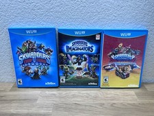 LOT OF 3 Wii U Skylanders Games Imaginators Trap Team Superchargers Good Discs