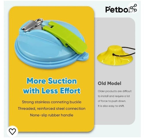 Petbobi Suction Cup Dog Toys, Tug Of War Rope Toy For Small Medium Dogs ... - 第 4/8 張圖片