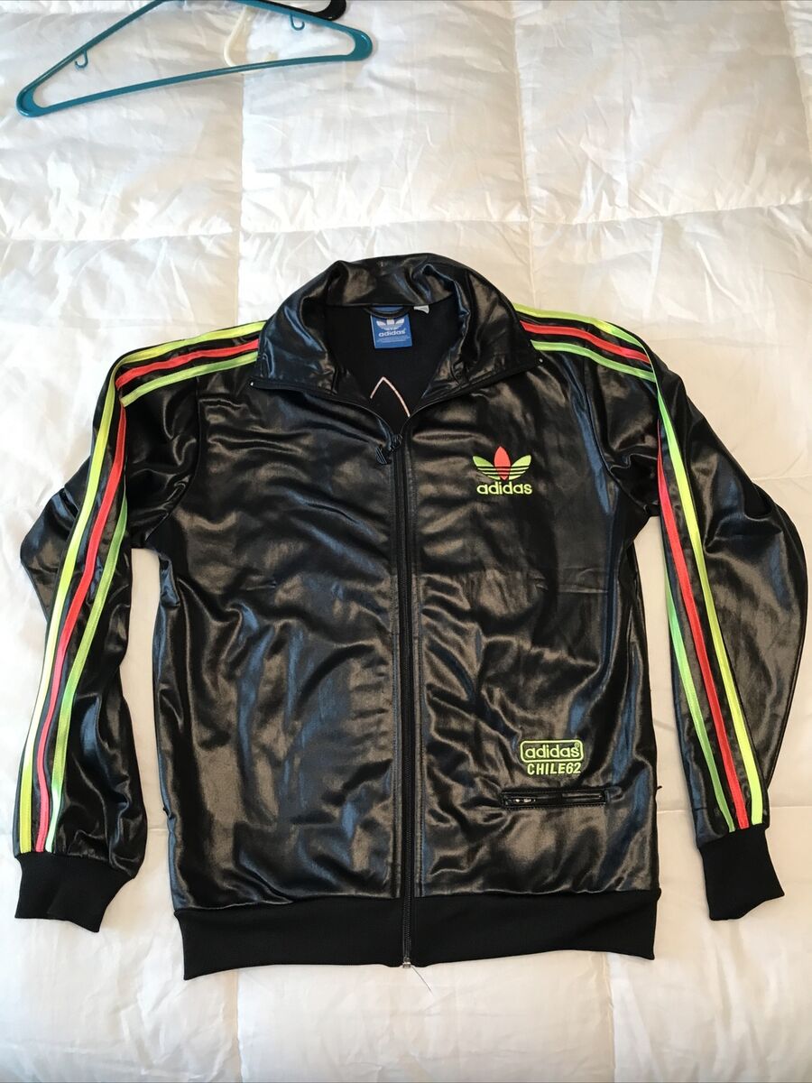 Trefoil Adidas Chile '62 tracksuit Jacket Black Yellow Pink Trefoil Adidas Chile '62 tracksuit Jacket Black Yellow Pink