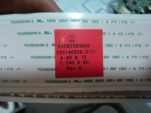 Flex per T.CON tv 42LB670V AVM 20941VW-1 90v 105c EAD62593901 EAD62593902 - Imagen 4 de 5