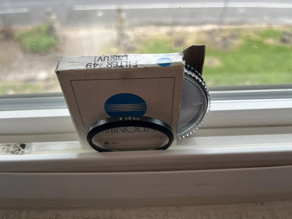 Minolta 49mm (L35) UV Metal Lens Filter, New in Box Vintage Genuine #7049-303 - Image 2 of 4
