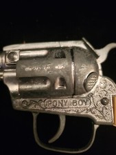 Pony Boy Vintage TOY GUN 1960'S Or 70'S 10 Inch Working Condition W/ Holster