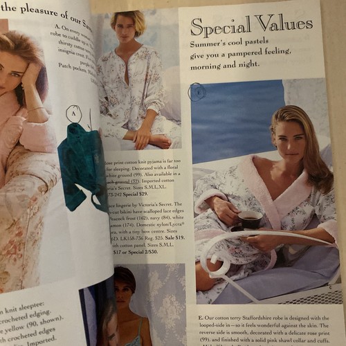 Victoria's Secret Katalog, Nr. 10 MARGARET STREET SOMMER 1992, STEPHANIE SEYMOUR - Bild 6 von 12