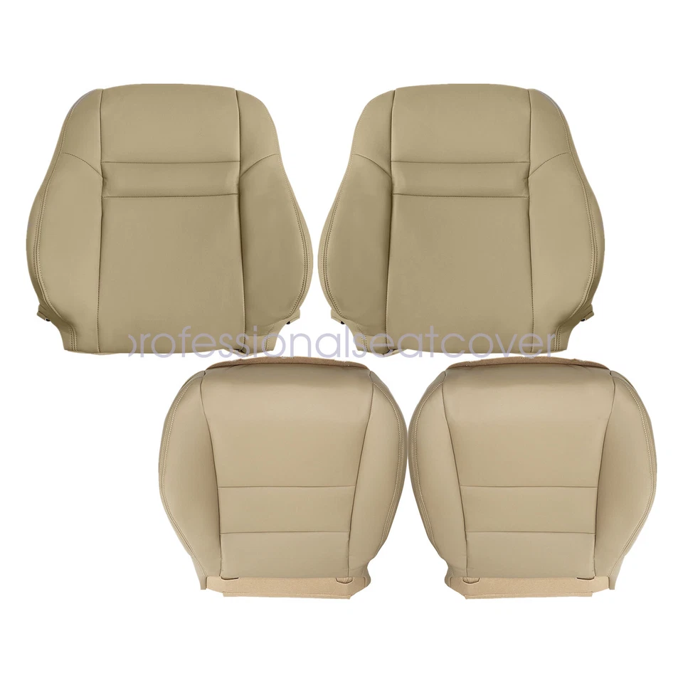 5 x Cubierta de asiento de cuero para Honda Accord 2003 2004-2007 parte inferior delantera y superior tostada Foto 3 de 4