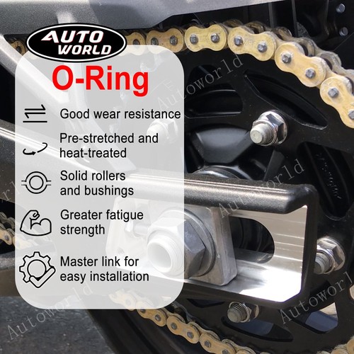 530 Pitch 140 Link Drive Chain For Suzuki GSXR1000 2009-2016 2015 2014 2013 2012 - Imagen 2 de 9