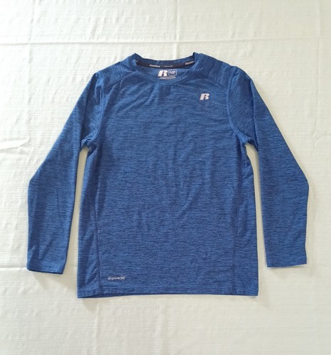 Russell Top Boys XL 14-16 Blue Athletic Longsleeve Shirt Dri-power 360 - Picture 3 of 20