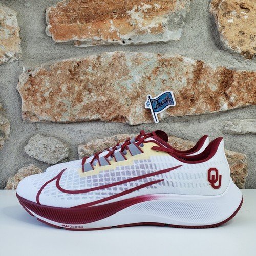 Nike Zoom Pegasus 37 Oklahoma Sooners Herren Größe 14 purpurrot weiß CZ5387-100 - Bild 3 von 13