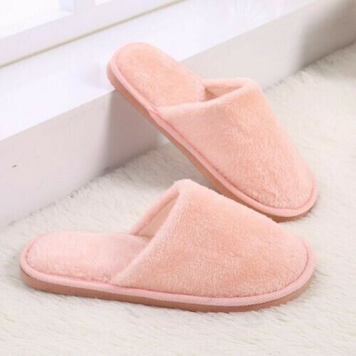 COMFY BABY PINK COTTON SLIPPERS UK SIZE 6-7