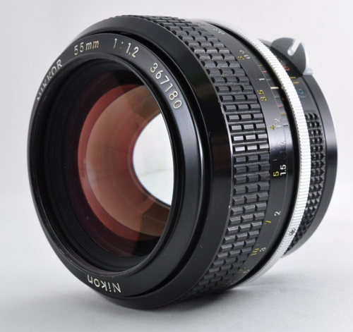 Nikon 55mm f/1.2 NIKKOR Non-AI Manual Focus Prime Lens Nikon F Mount S/N：367180 - Picture 1 of 18