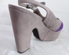 MADDEN GIRL Gray Purple Pink Color Block High Heel Pump Platform Sandals Sz 7 37 — photo 9