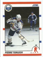 PIERRE TURGEON 1990-91 SCORE CARD NEAR MINT+ CONDITION