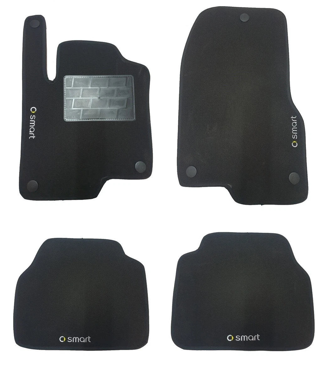 Tappeti Auto In Moquette Per Renault Modus / Grand Modus (2004-2006) – Set 4 Pezzi Con Logo Auto E Fondo Antiscivolo – 2 Anteriori + 2 Posteriori