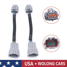 Wiring 8-pin to Headlight 6-pin Conversion Adapters Fit for 03+ Nissan 350z HID