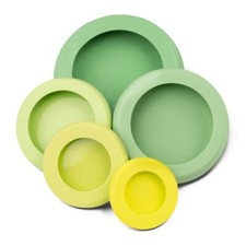 Food Saver Grün 5 Stück wiederverwendbarer Lebensmittelbehälter Food Huggers