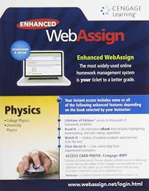 Enhanced WebAssign College Physics - Printed Access Code, by WebAssign - New a