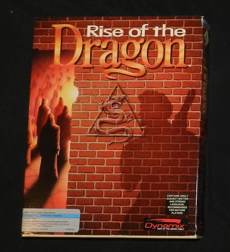 Discos de cómic Rise of the Dragon IBM PC MS-DOS Big Box de 5,25" - Imagen 1 de 2