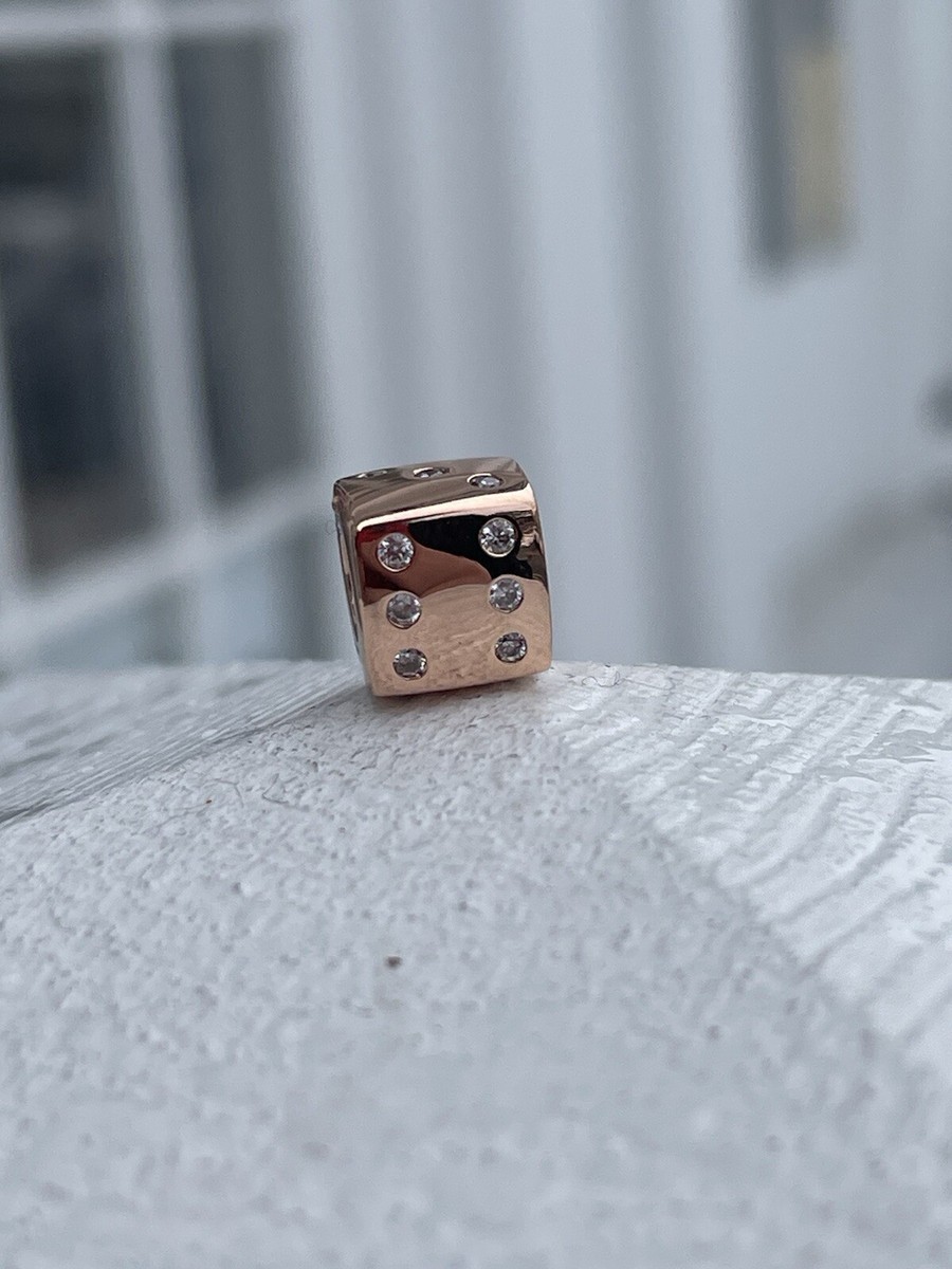 Pandora ROSE Gold DAZZLING DICE LAS VEGAS Exclusive