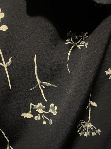 Lana Lee Women’s Dress Shirt Short Sleeve Size 10 Blue With Flowers Button Up  - Picture 13 of 13