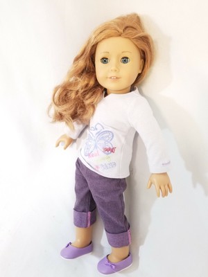 American Girl Doll 2010 Strawberry Blonde Hair And Blue Eyes