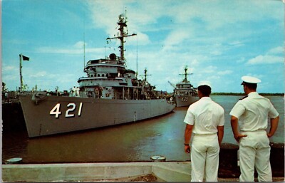 Charleston SC Atlantic Fleet Mine Force HQ US Naval Base Vintage Postcard