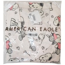 AMERICAN EAGLE Pajama Set Women Medium Snoopy Valentine's Day NWT