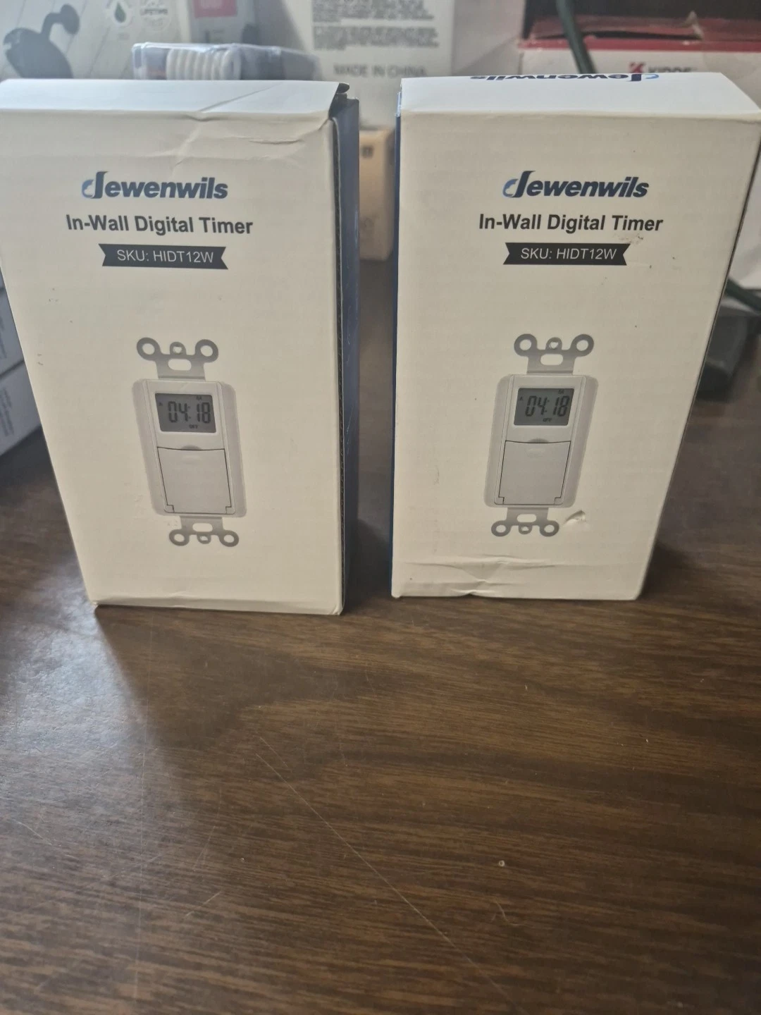 2-DEWENWILS Indoor in Wall Timer Switch for Lights,Fans,7 Day 7 ON/Off Settings