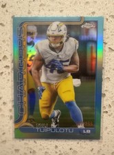 2025 Topps Chrome Football Tuli Tuipulotu Teal Refractor /299 Chargers