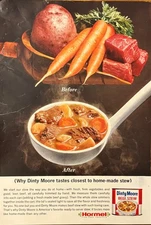 Dinty Moore Beef Stew Print Ad Closest to Home-Made Hormel Fine Food Products