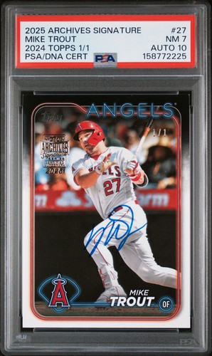 Mike Trout 2025 Topps Archives Signature Series card