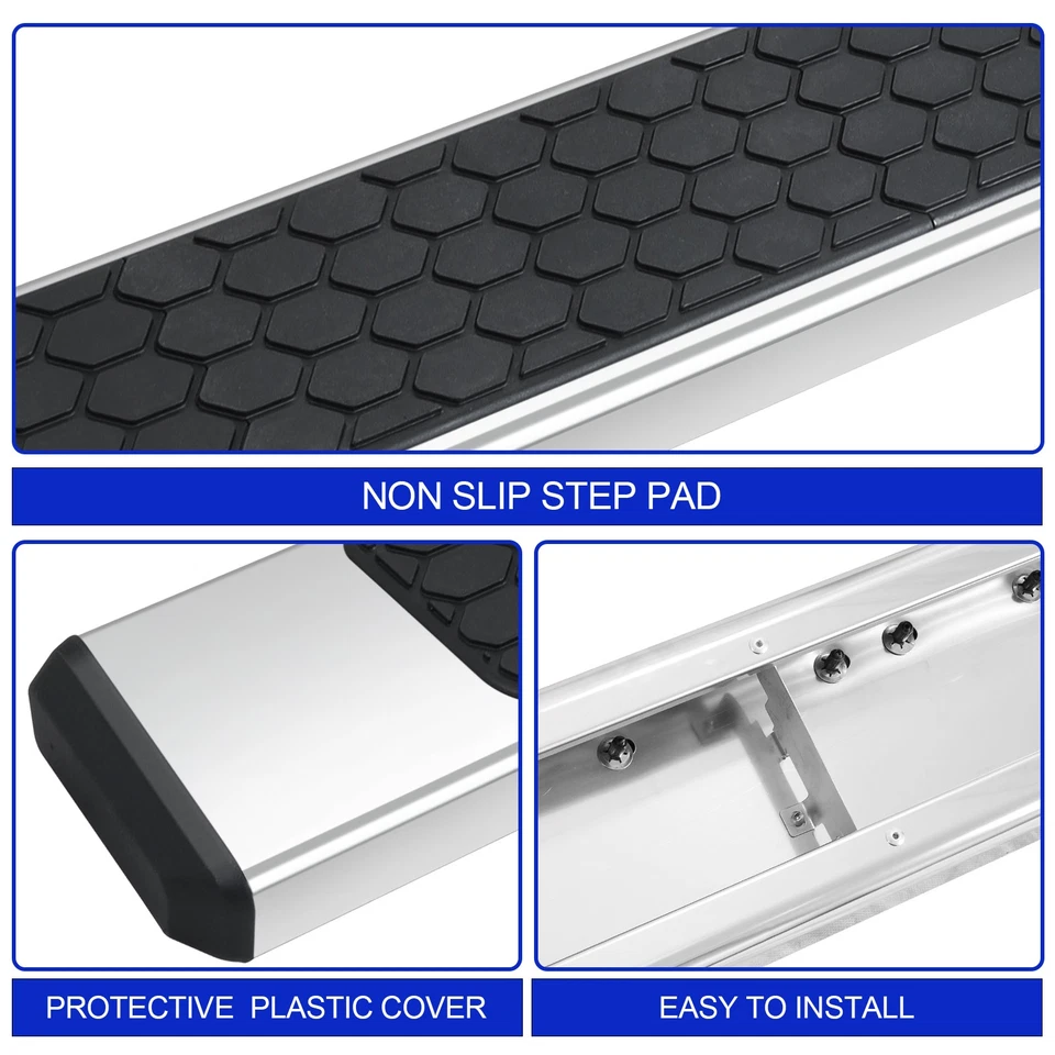 For 09-18 Dodge Ram 1500/10-25 Ram 2500 Crew Cab Nerf Bar Running Boards SS - Image 2 of 4