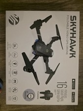 Skyhawk GPS Foldable Drone NEW — HD Camera — Complete in Box
