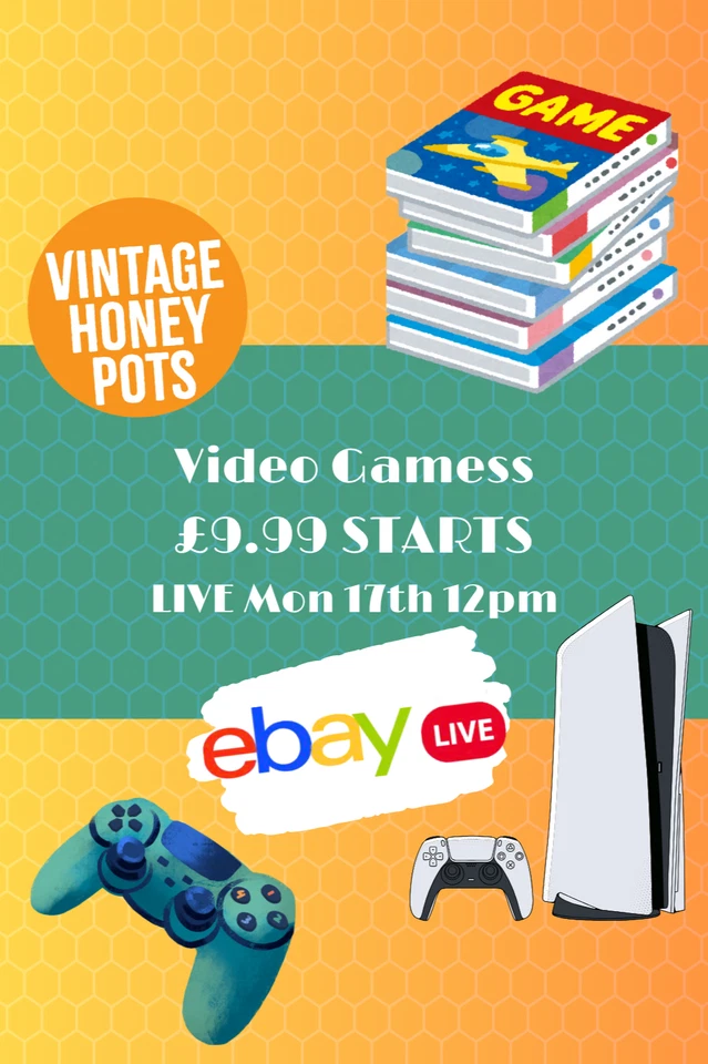 Vintage Video Games Sale £9.99 Starts Mon 17th 12pm